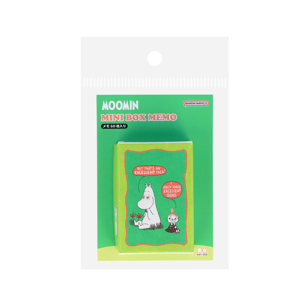 MOOMIN×北欧カラフル　ミニ箱入メモ【なかま】