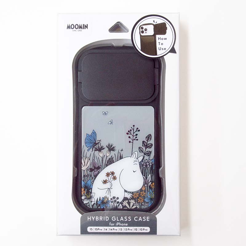 MOOMIN　Hybrid Glass Case/花畑