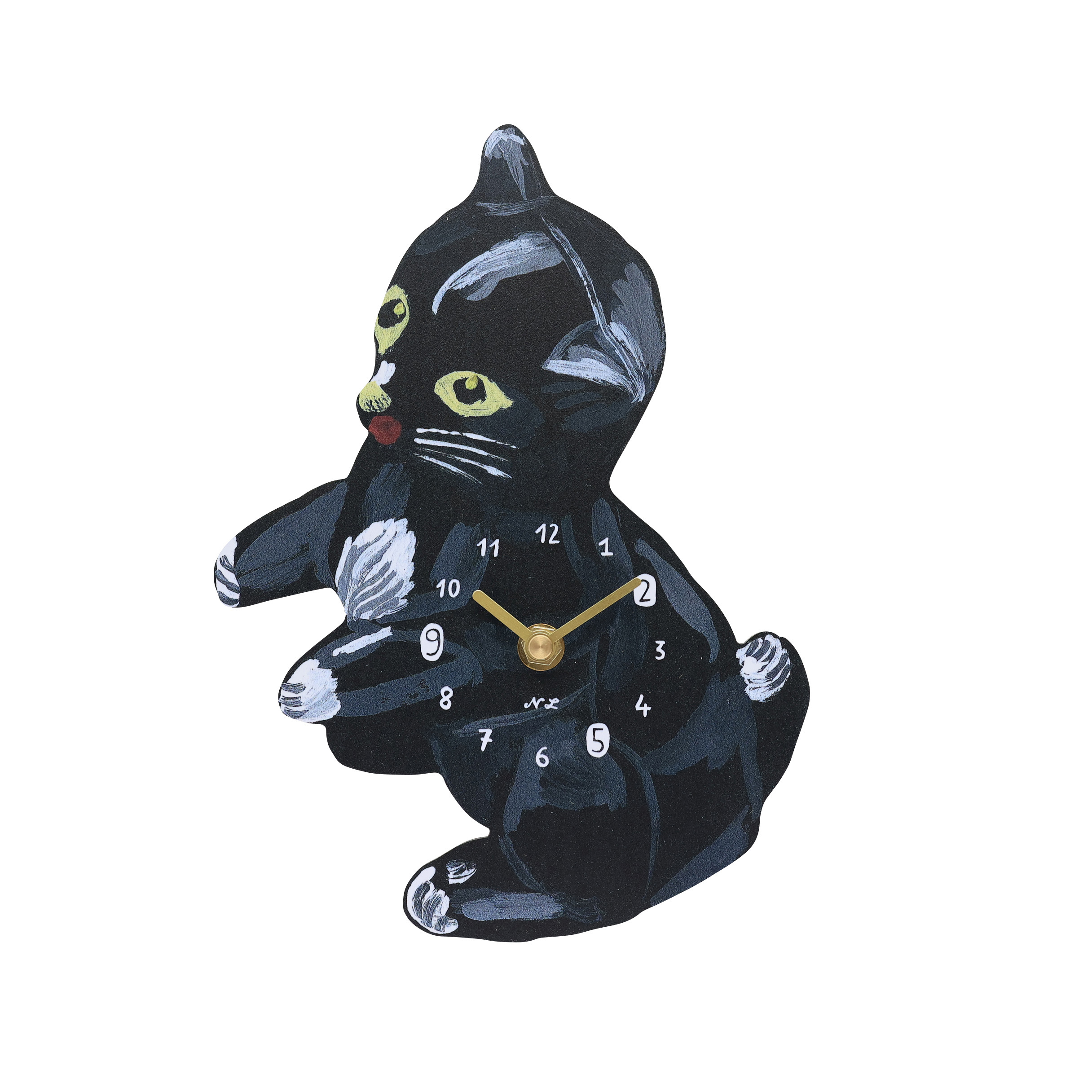 Nathalie Lete Diecut clock / Toy cat