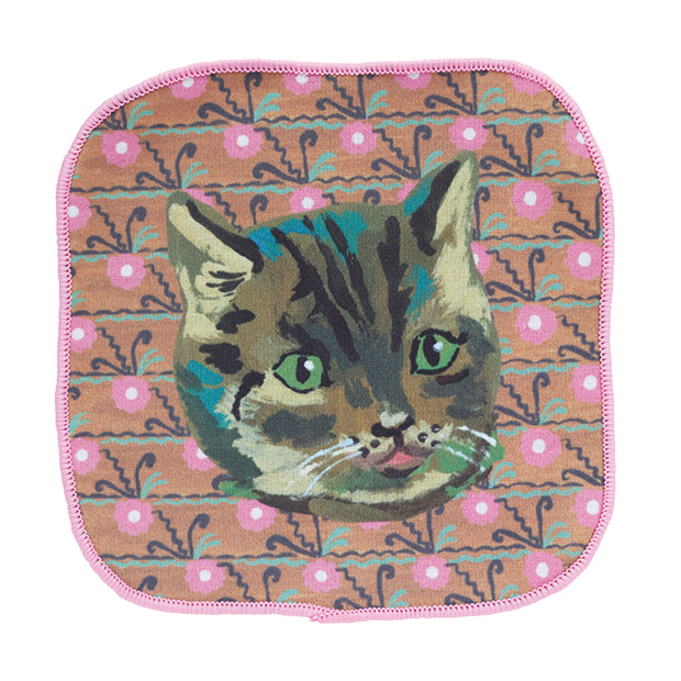 Nathalie Lete Mini Hand towel / Tabby cat