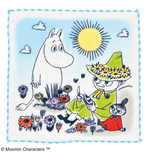 MOOMIN  刺繍Storyミニタオル 「晴れた日の語らい」