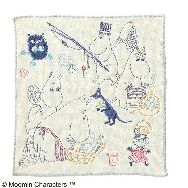 MOOMIN  刺繍Storyミニタオル「旅の準備」