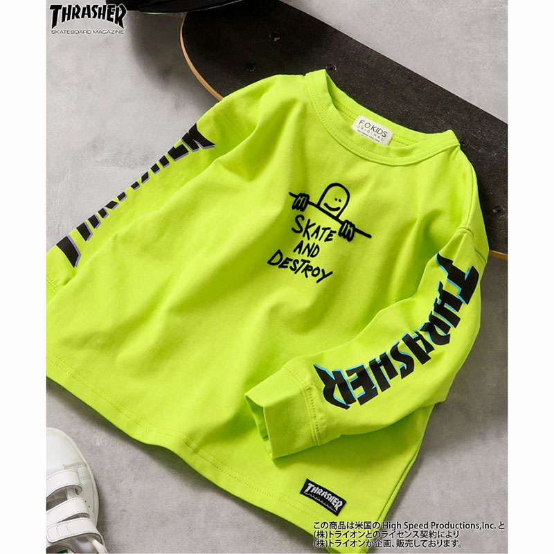 F.O.KIDS【THRASHER】 長袖Tシャツ / RM＊90-100㎝