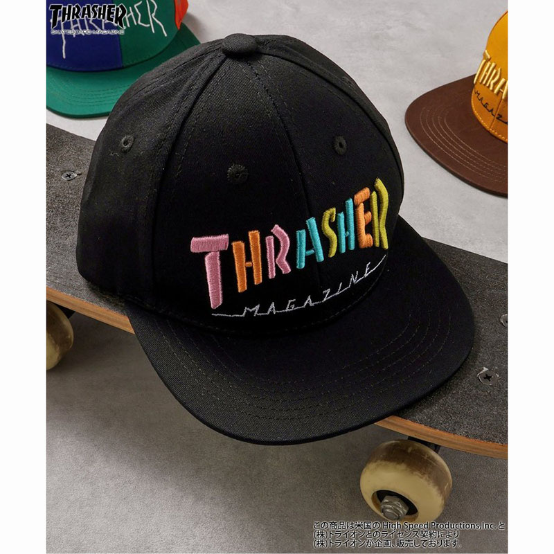 F.O.KIDS【THRASHER】 キャップ*BK