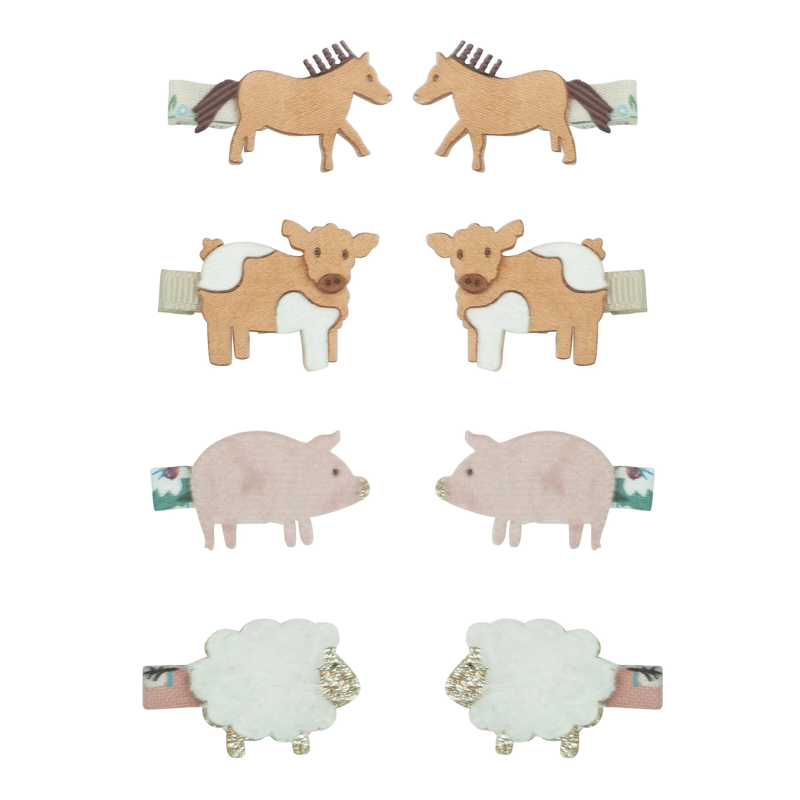 Farm animal mini clips 2024AW