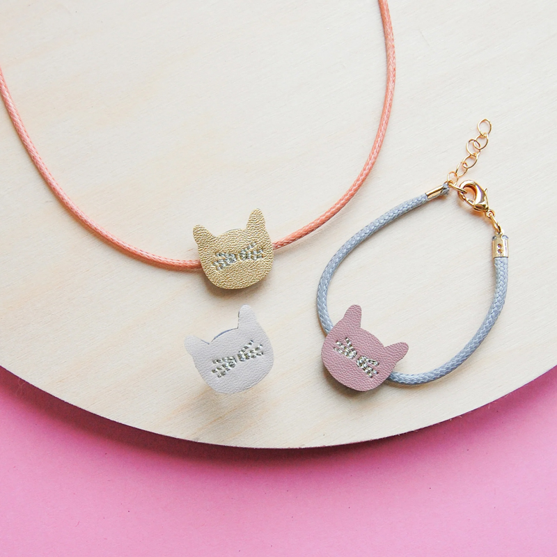 Cute cat jewelley set