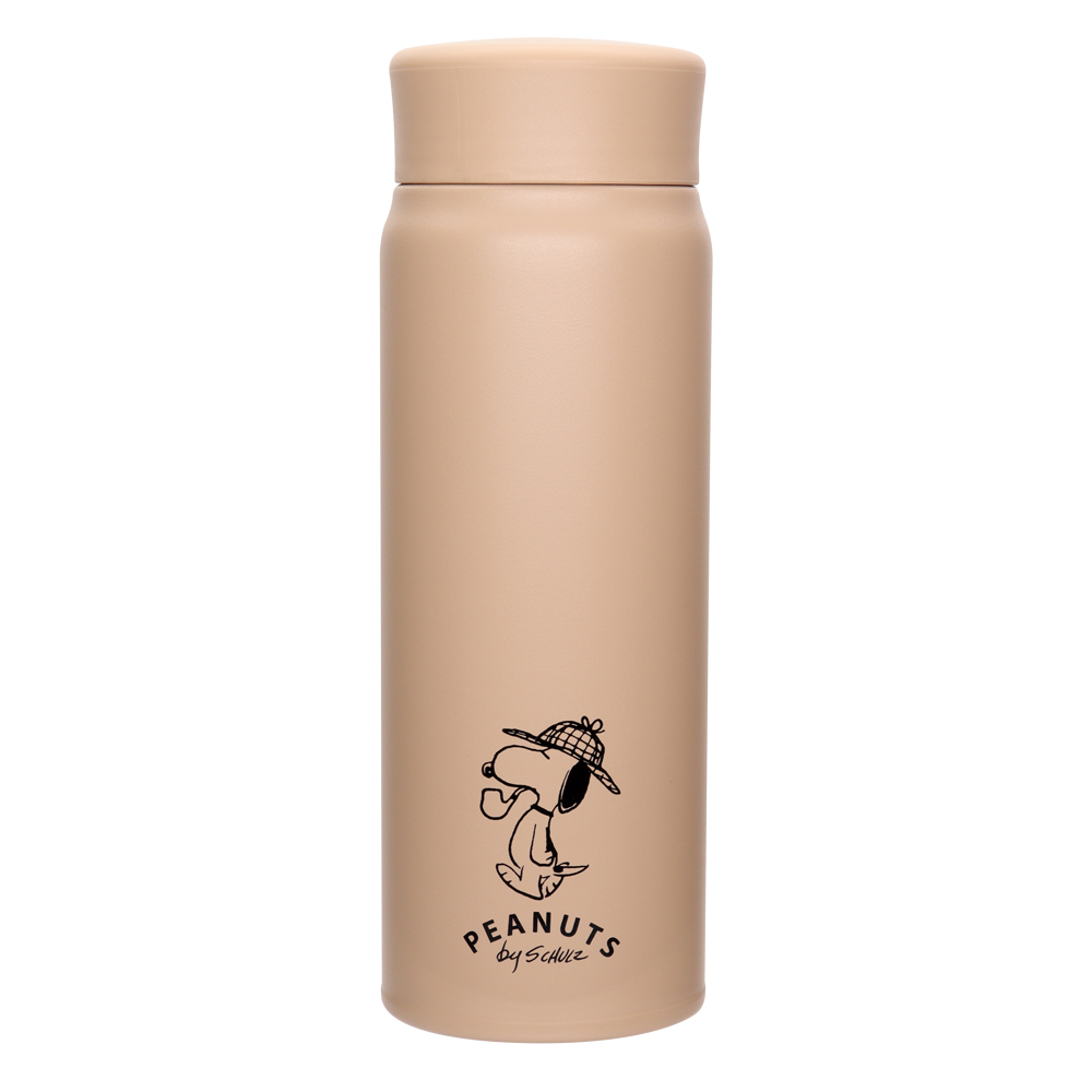 PEANUTS/STAINLESS BOTTLE/BEIGE