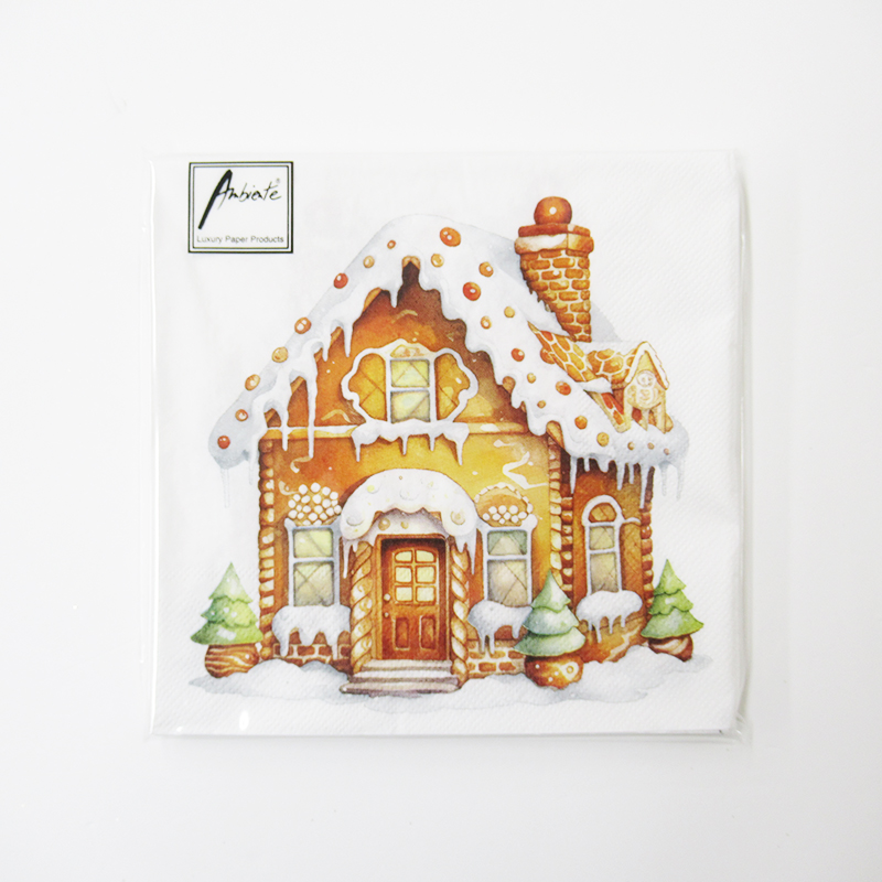 Ambiente クリスマスペーパーナプキン　Gingerbread house