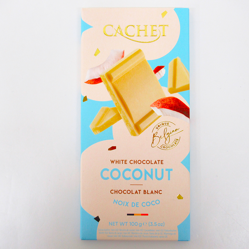 Cachet(カシェ) 板チョコ  ココナッツホワイトチョコレート