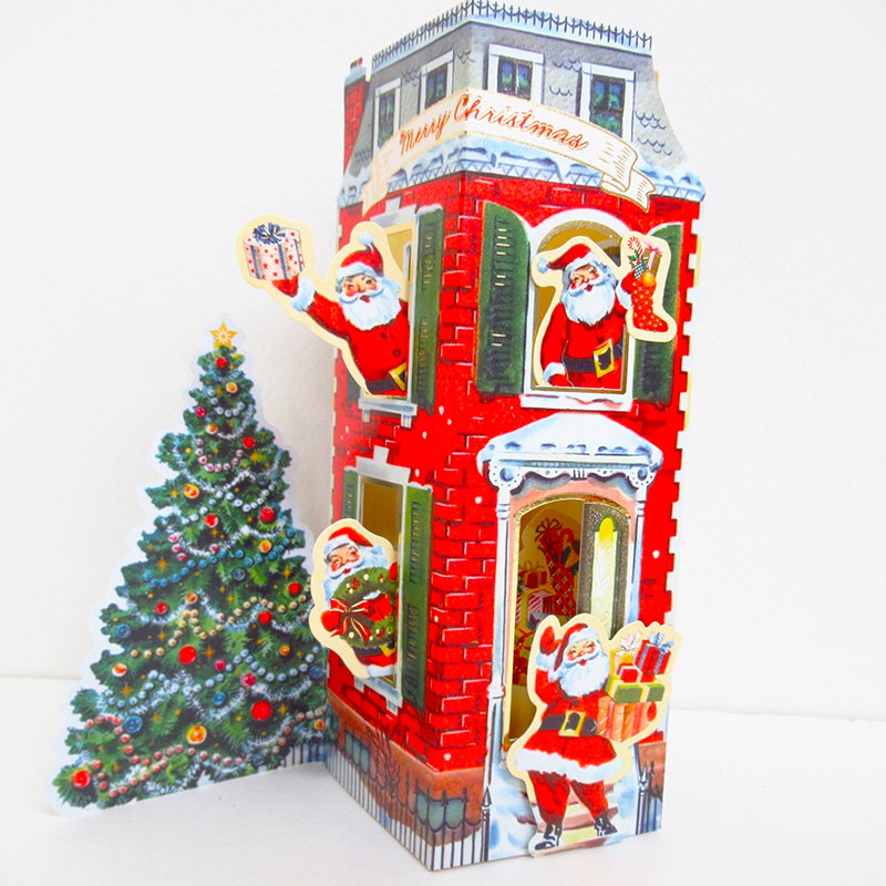 Christmas 3D Card House/Santa House