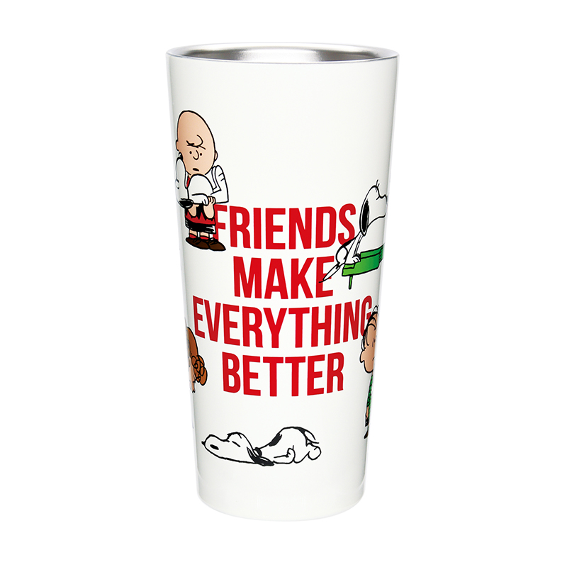 スヌーピー　FRIENDS/IV/(L)STAINLESS TUMBLER