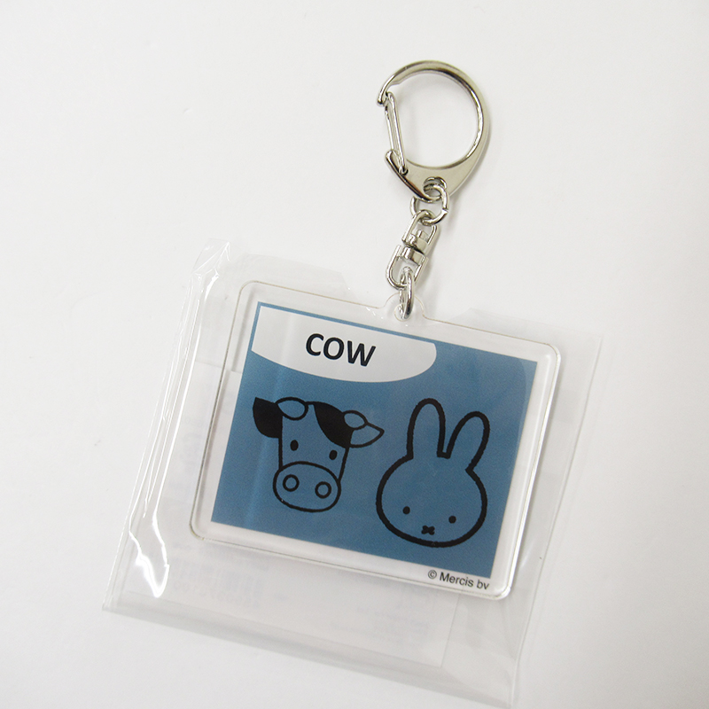 MIFFY & ANIMALS  総柄アクリルキーホルダーＣＯＷ