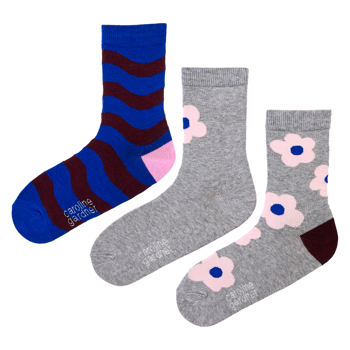 caroline gardner Socks ３足セット LLTG/Flower