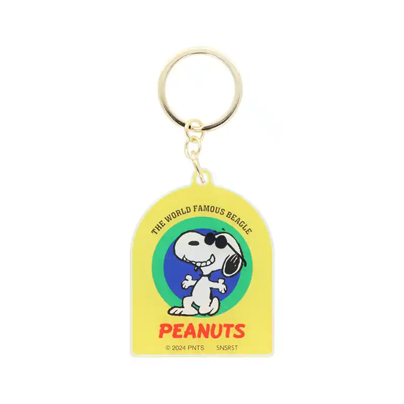 PEANUTS スヌーピー レイヤーアクリルキーホルダー イエロー/S8348839