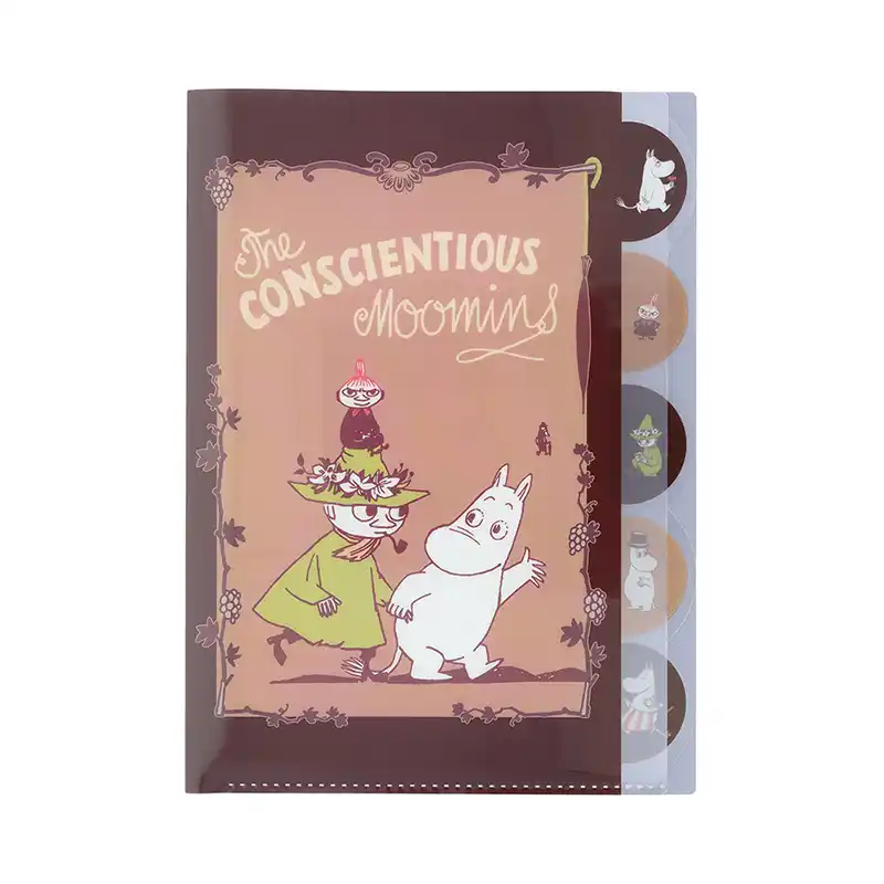 MOOMIN ムーミン ダイカットクリアファイル5P チョコレート/S2172119