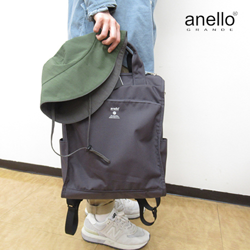 anello GRANDE  トート型リュック「CABIN」  BK