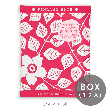 フィンランドバスソーク　入浴剤BOX　ローズ*PK