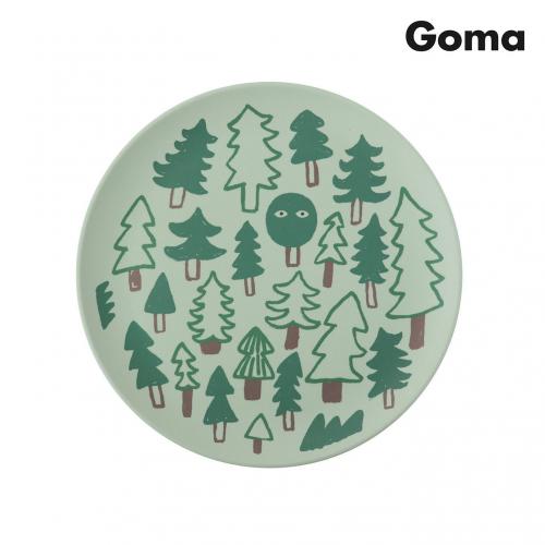 Goma bamboo Plate LL  C-GR/Forest