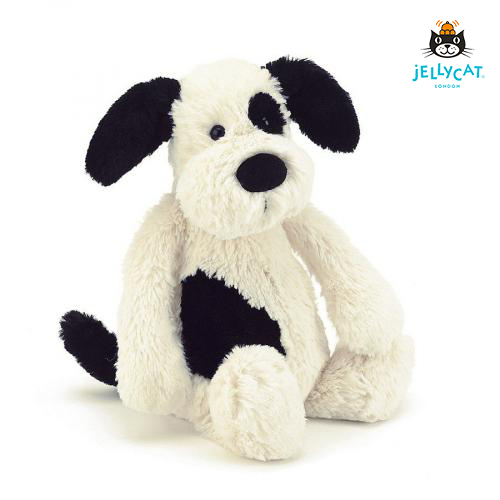 Bashful Black & Cream Puppy Medium