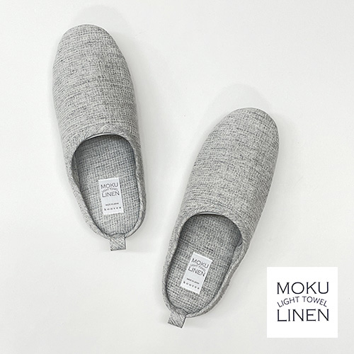 MOKU LINEN ルームシューズM*グレー