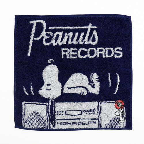 PEANUTS ミニタオル /RECORDS スヌーピーNV