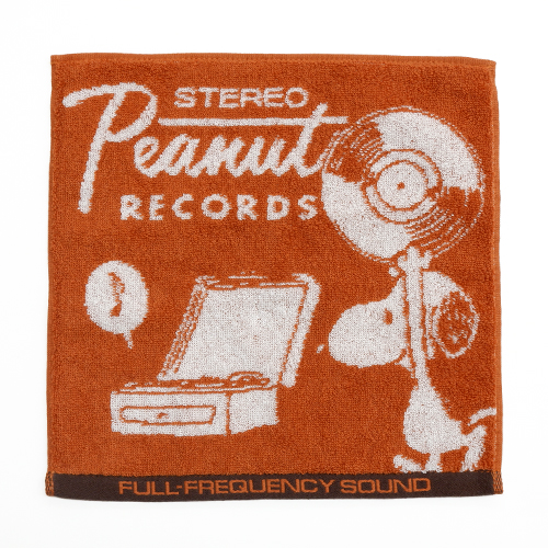 PEANUTS ミニタオル /RECORDS スヌーピーOR