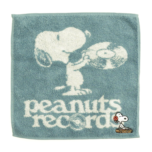 PEANUTS ミニタオル /RECORDS スヌーピーGR