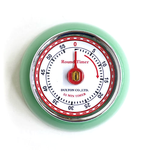 COLOR KITCHEN TIMER WITH MAGNET*MINT GREEN