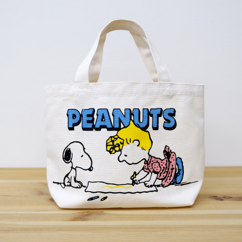 マチ付バッグ  PEANUTS /おえかき