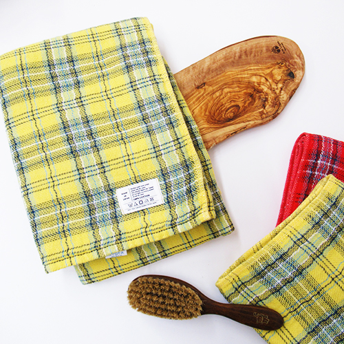 TARTAN CHECK(タータンチェック)　タオル【L】　YELLOW