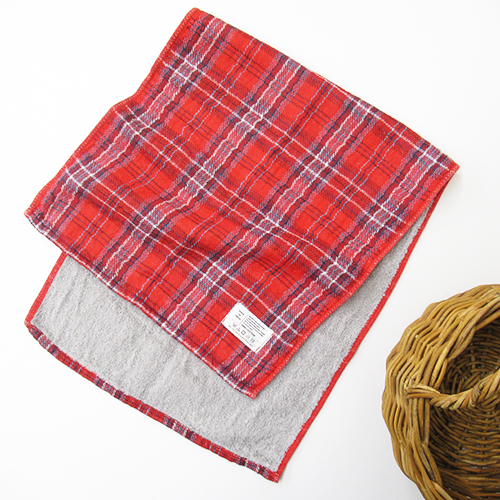 TARTAN CHECK(タータンチェック)　タオル【M】　RED