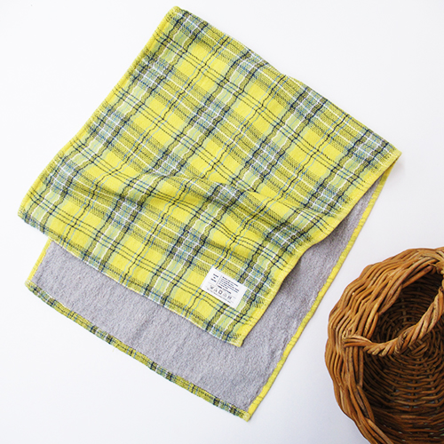 TARTAN CHECK(タータンチェック)　タオル【M】　YELLOW