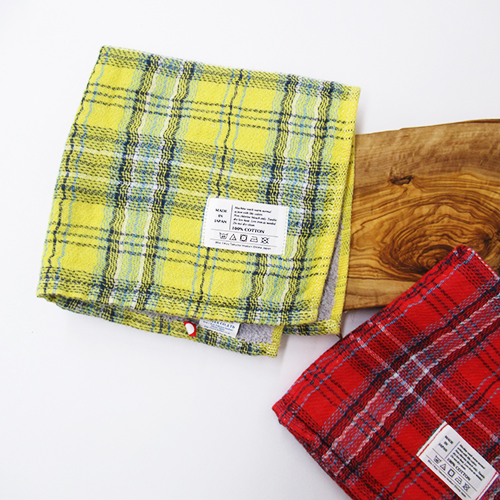 TARTAN CHECK(タータンチェック)　タオル【S】　YELLOW