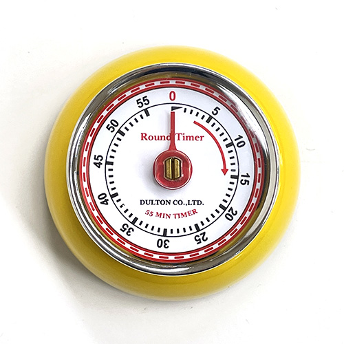 COLOR KITCHEN TIMER WITH MAGNET*YELLOW