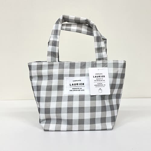 LAURIER(ローリエ)　保冷ランチトート (M)　Check Gray