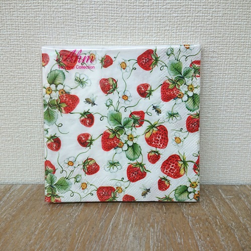 Ambiente ペーパーナプキン Strawberries　All　Over　