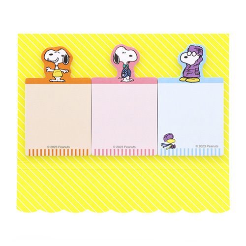 ダイカット付箋  PEANUTS PLAY WITH COLORS 4 /イエロー