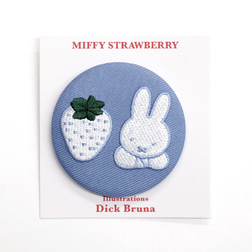 刺繍ブローチ /MIFFY STRAWBERRY  ストロベリーBL