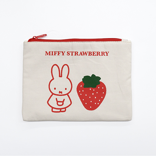 コットンポーチ /MIFFY STRAWBERRY  ストロベリーRD