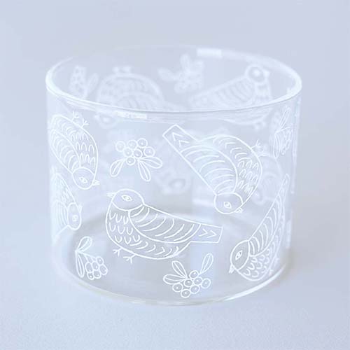 ★SALE★松尾ミユキ Heat resistant low glass Chubby Bird