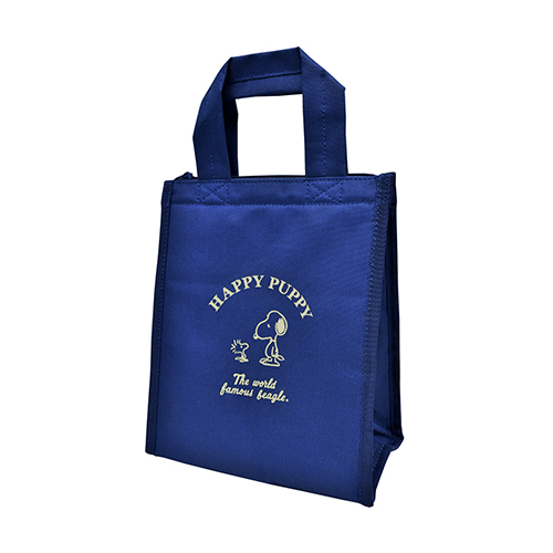 PEANUTS  LUNCH BAG SQUARE /NAVY