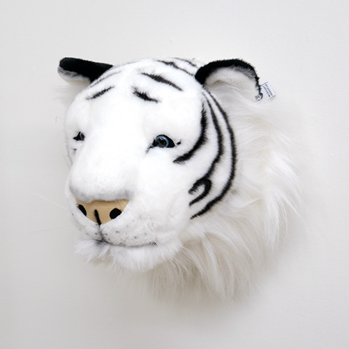 SALE! WILD & SOFT  Animal Head White Tiger