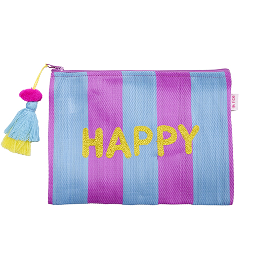 rice リサイクルプラスチックポーチ /HAPPY