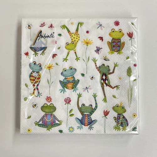 Ambiente ペーパーナプキン　Happy Frogs(20枚入り)