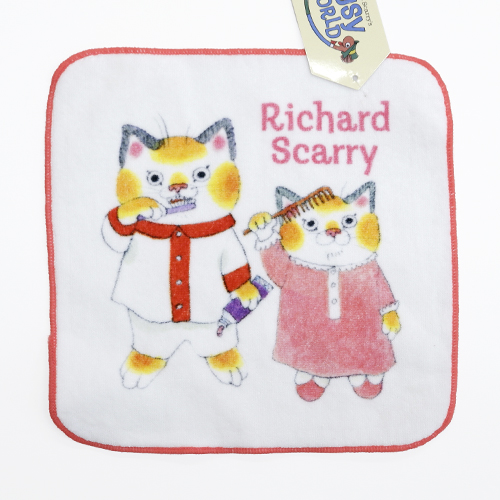 ミニハンドタオル　Richard Scarry /はみがき