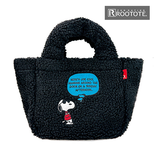 ROOTOTE   IP.デリ.ボア.Peanuts-8T /BLACK