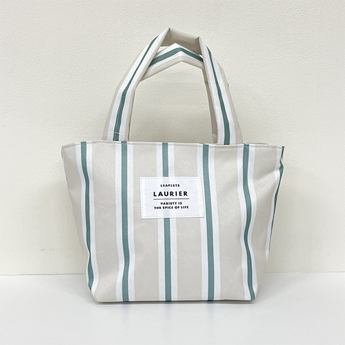 LAURIER(ローリエ)　保冷ランチトート (M)　Stripe Green