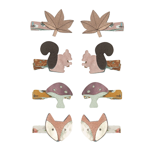 MIMI & LULA   Woodland mini clips CHESTNUT