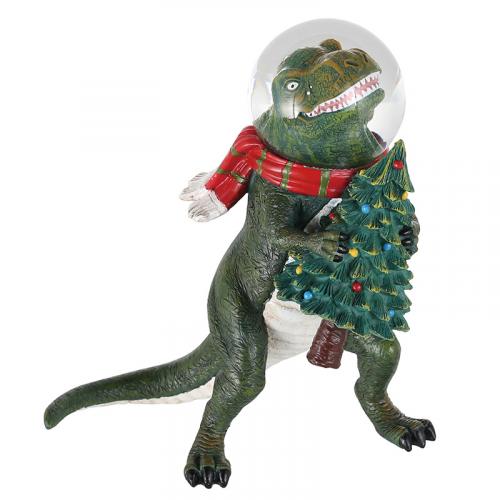 Snowglobe /Globe dinosaur hold on tree