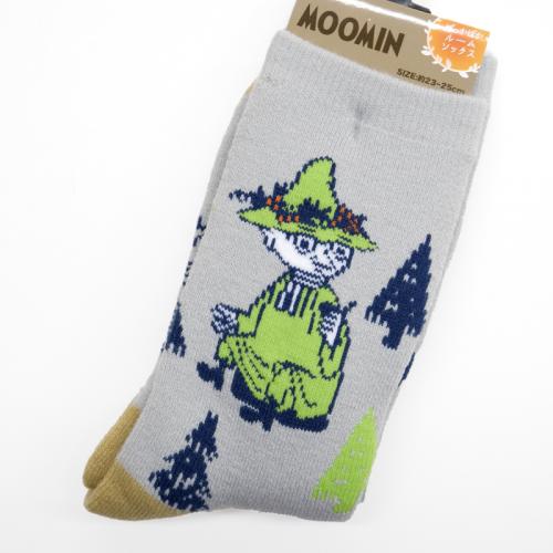 ぽっかぽかルームソックス /MOOMIN  スナフキンと木